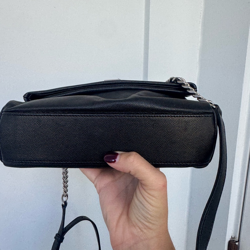 Saint Laurent YSL West Hollywood Bag – Black Pebbled Leather – Authentic - Picture 7 of 12